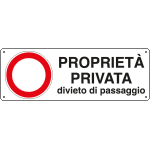 2192 - Cartello divieto di passaggio