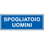 2505 - Cartello aziendale Spogliatoio uomini
