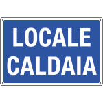 2624 - Cartello informazione Locale caldaia