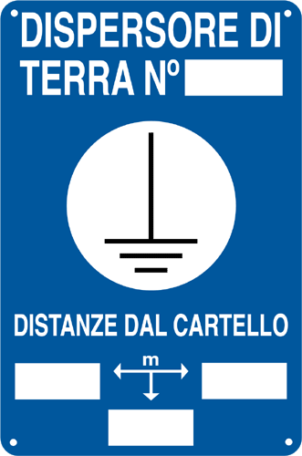 2632 - Cartello DISPERSORE DI TERRA N.