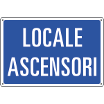 3164 - Cartello informazione LOCALE ASCENSORI