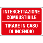 3170 - Cartello informazione INTERCETT.COMBUSTIBILE AZION