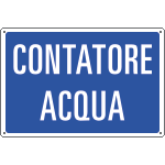 3193 - Cartello informazione CONTATORE ACQUA