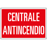 3194 - Cartello informazione CENTRALE ANTINCENDIO