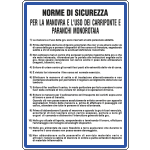3602 - Cartello NORME USO CARRIPONTE E PARANCHI
