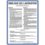 3659 - Cartello OBBLIGHI DEI lavoratori D.Lgs. 81/08