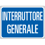 4806 - Cartello INTERRUTTORE GENERALE