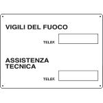 4807 - Cartello infor. Numeri telefono V.F.