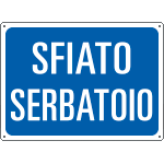 4835 - Cartello informazione SFIATO SERBATOIO