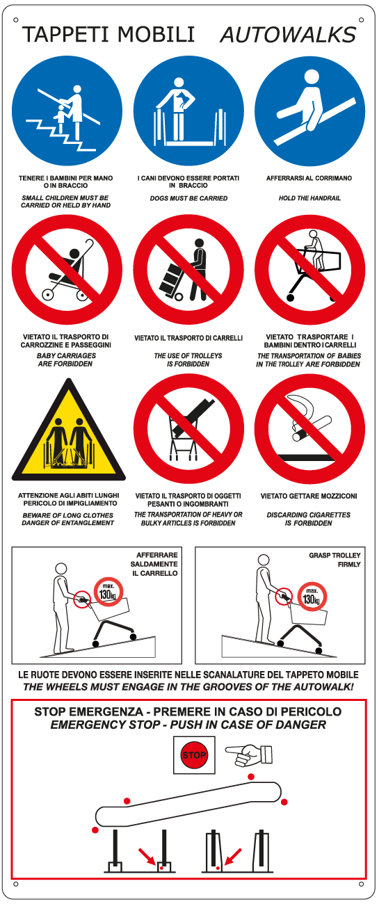 28502 - cartello fondo bianco x TAPPETI MOBILI