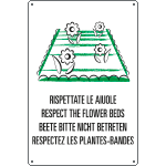 31209 - cartello "RISPETTATE LE AIUOLE"