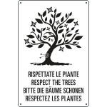 31217 - cartello "RISPETTATE LE PIANTE"