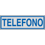 96661 - Etichette argento TELEFONO