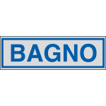 96666 - Etichette argento BAGNO