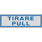 96780 - Etichette argento TIRARE PULL