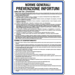 10205K - Cartello alluminio norme generali prevenzione infortuni