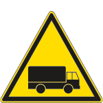 1121X - Cartello pericolo passaggio veicoli