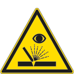 1125K - Cartello pericolo radiazioni da saldatura