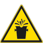 1126Y - Cartello pericolo spruzzi incandescenti