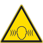 1132W - Cartello pericolo rumore