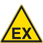 1175K - Cartello pericolo esplosione E per