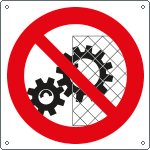 1311X - Cartello divieto rimuovere i dispositivi