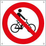 1322X - Cartello divieto vietato alle bicilette