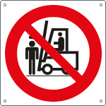 1327KS - Etichetta adesiva divieto sostare sotto le forche