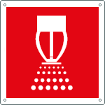 15114WS - Etichetta adesiva sicurezza sprinkler