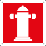 15129WS - Etichetta adesiva sicurezza idrante soprasuolo