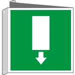 15152BIW - cartello bifacciale uscita emergenza