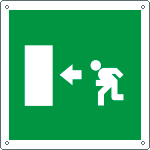 15154L - Cartello uscita di emergenza sinistra