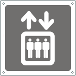 15657W - Cartello informazione ascensore