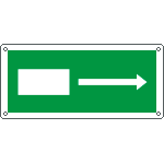 16026WS - Etichetta adesiva uscita salvataggio freccia destra