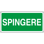 16127W - Cartello SPINGERE