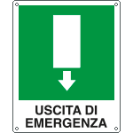 20107WS - Etichetta adesiva uscita di emergenza