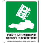 20123K - cart."pronto interv. per acido solforico