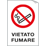 2213S - etichetta per vetri vietato fumare