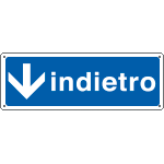 2352S - Etichetta adesiva indietro