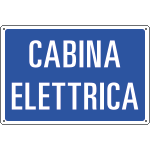 3139S - Etichetta adesiva CABINA ELETTRICA