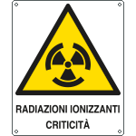 416101X - Cartello pericolo radiazioni ionizzanti