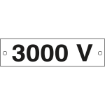 49112B - Cartello alluminio 3000 VOLT