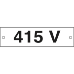 49147C - Cartello alluminio 415 VOLT
