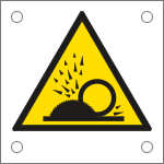 49624N - Cartello alluminio pericolo proiezione schegge