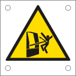 49664M - Cartello pericolo proiezione da porta aperta