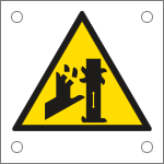 49665N - Cartello alluminio pericolo tranciatura dita