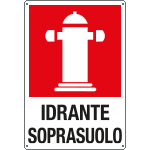 56170Y - cartello IDRANTE SOPRASUOLO