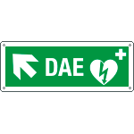 720905X - Cartell. all. "DAE Freccia Su/Sinistra"