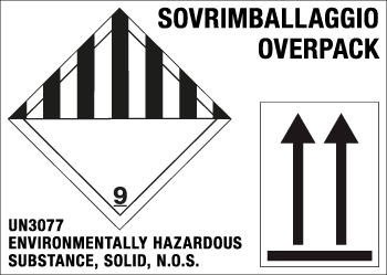 8220N - etichetta 245x175 MISCEL.DANGEROUS UN3077