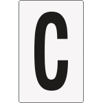 8663BN - Cartello lettera C per contrassegnare